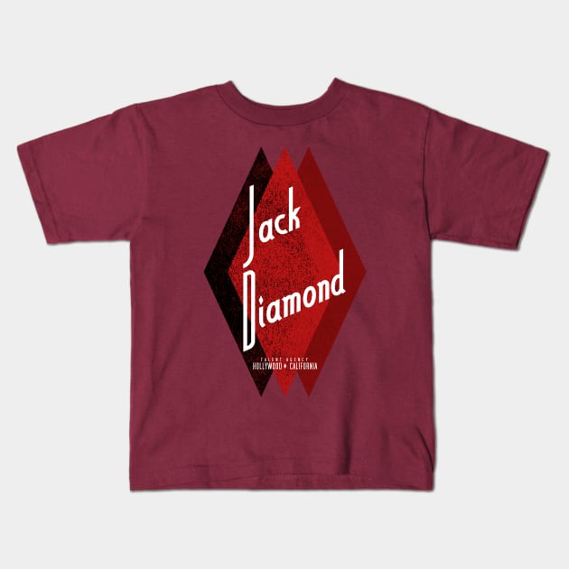 Jack Diamond Talent Agency Kids T-Shirt by ThemeParkPreservationSociety